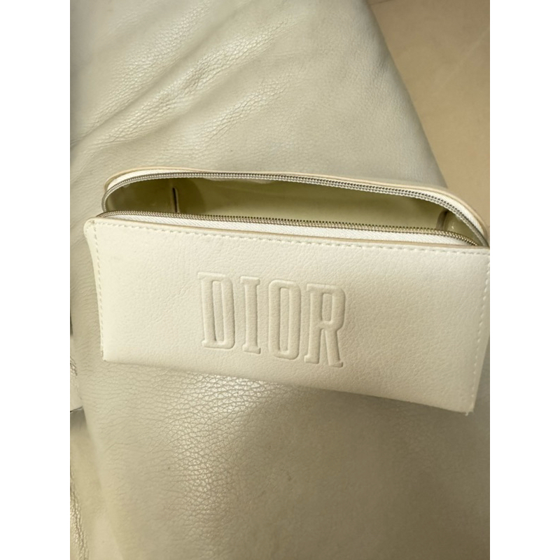 專櫃正品 迪奧 化妝包 白色 Dior