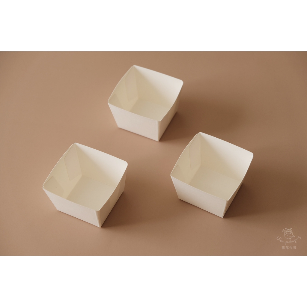 【藝部包裝】單入方形紙盒(100個) 月餅 蛋黃酥 手工餅乾 芋頭酥 和菓子 糕餅 內襯 紙盒 烘焙包裝