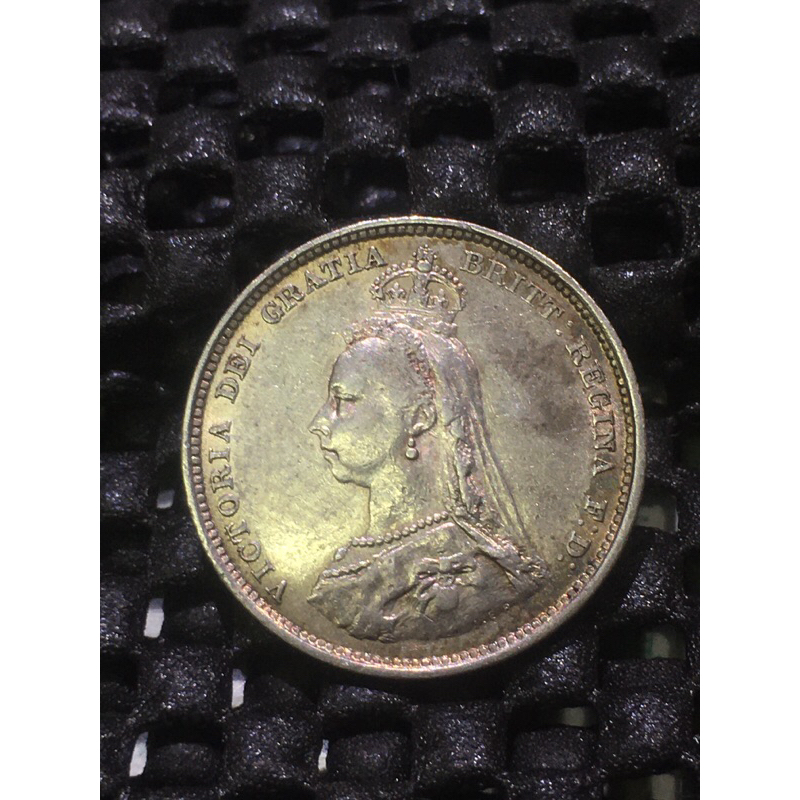 1887年英國維多利亞女皇 1 Shilling 1仙令銀幣