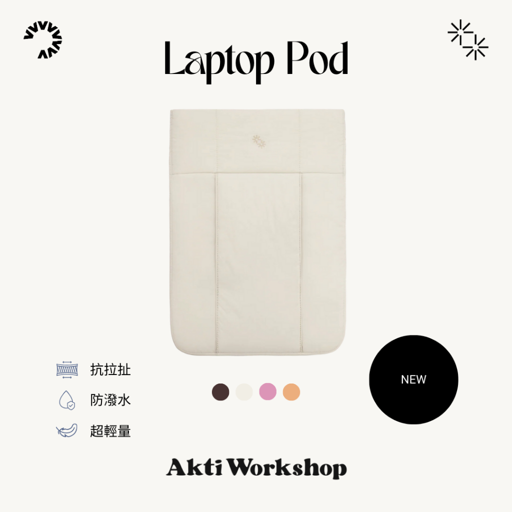【新加坡品牌 The Paper Bunny】Laptop Pod 雲朵筆電包