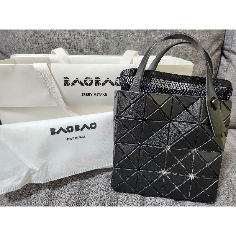 ISSEY MIYAKE 三宅一生 BAOBAO 超難買4X4 日本購入 小方盒 黑色手提包 小包 迷你包附紙袋.防塵袋