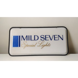 日本昭和年代 店頭 招牌 七星 SEVEN STARS MILD SEVEN 正反兩面 古道具 擺飾品