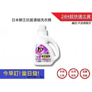 【日本獅王 LION】抗菌濃縮洗衣精 900g 抗菌除臭洗衣精 消臭 衣物清潔 洗滌｜超快速