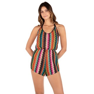 HURLEY｜女 CHEVRON KNIT HALTER ROMPER 連身褲