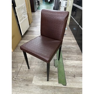 吉田二手傢俱❤咖啡皮餐椅 商業椅 咖啡椅 單人椅 休閒椅 皮椅 咖啡色 小吃椅 牛排椅