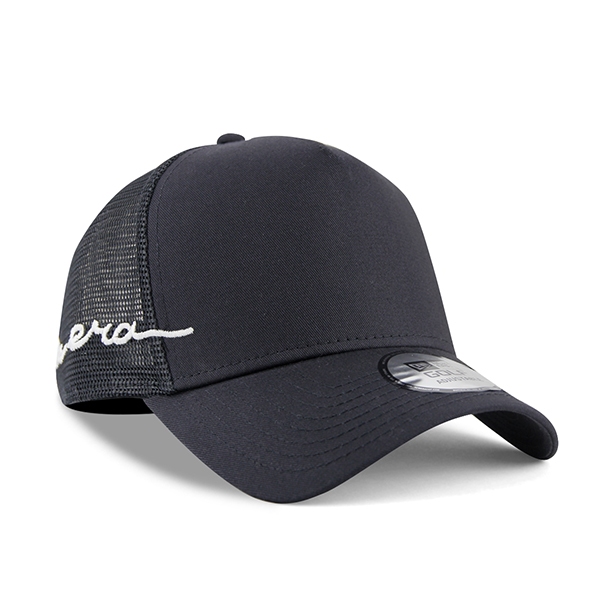 【NEW ERA】經典 排字 草寫 素面 GOLF 丈青色 卡車帽 網帽 老帽【ANGEL NEW ERA】