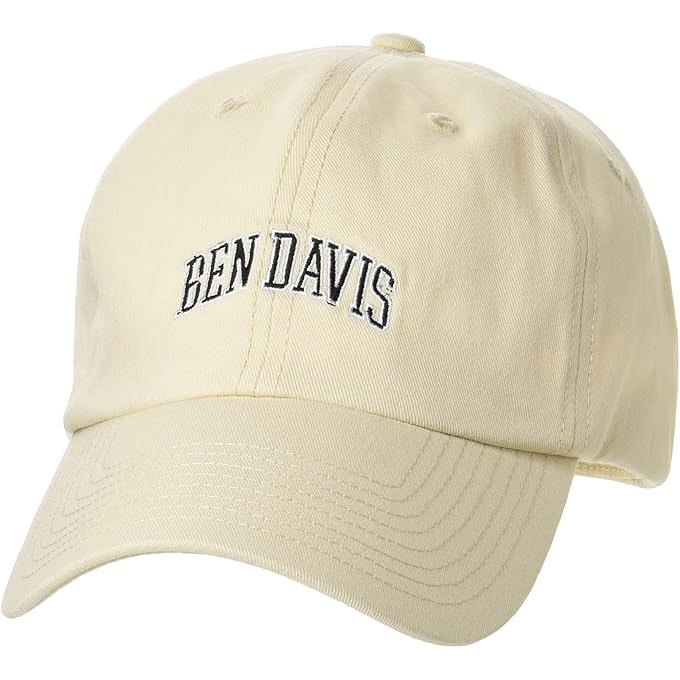 BEN DAVIS BDW-8638CL-10 COLLEGE CLASSIC CAP 字體 棒球帽 老帽 (米白色)