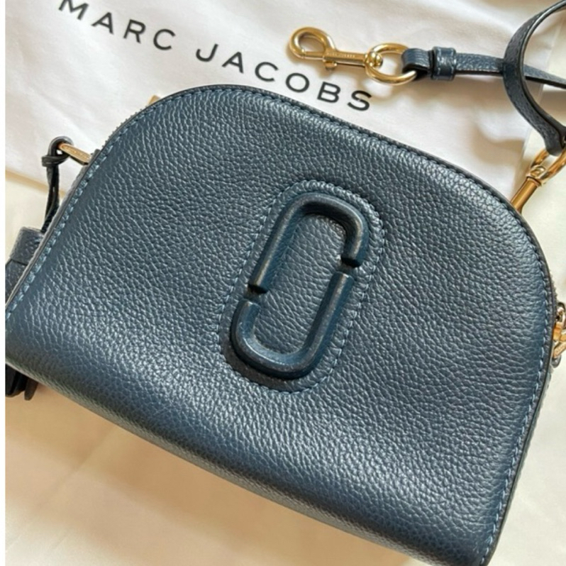 (二手） MARC JACOBS 半月包 雙層包 斜跨包 深藍