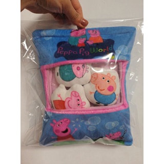 佩佩豬💗零食抱枕玩偶袋粉紅豬小妹小豬佩琪
