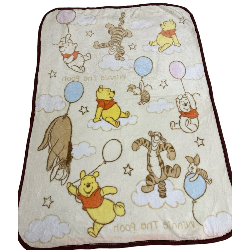 （現）日本 迪士尼 Disney 小熊維尼和他的朋友 毛毯 寶寶毯 寵物毯 車用毯 蓋毯 懶人毯  微瑕