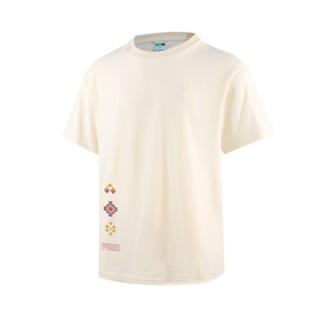 Puma Prairie Resort 米白 運動 休閒 短袖上衣 男款 H6979【新竹皇家62687055】