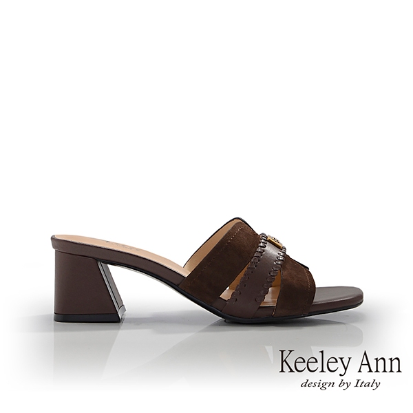 Keeley Ann 寬帶粗跟拖鞋(4217721)