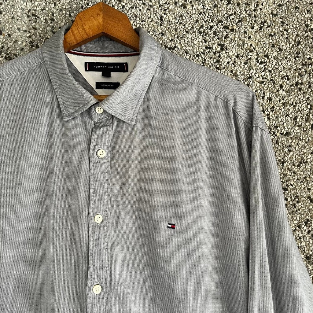[Oldman Vintage]Tommy Hilfiger 襯衫 復古 長袖 古著 XXL號 T34