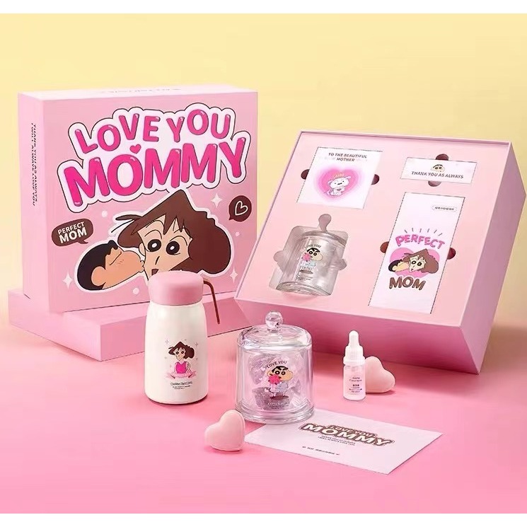 母親節禮盒蠟筆小新 愛媽媽禮盒 母親節禮物 實用送媽媽高級感創意