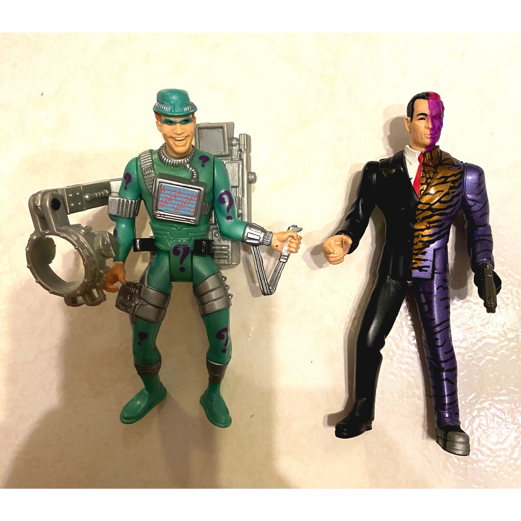 美版 Kenner 1995 Batman Forever 蝙蝠俠3 金凱瑞 謎天大聖 雙面人 變體異色版 5吋動作人偶