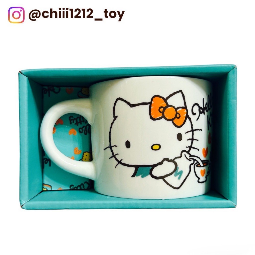 【三麗鷗Hello Kitty】午後紅茶 造型馬克杯 陶瓷杯 杯子 馬克杯 喝水杯 水杯 喝水杯