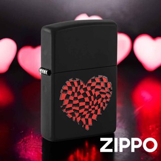 ZIPPO 心之繪防風打火機 48719 黑啞光打火機 高對比的圖案 一顆抽象的心臟 獨特的魅力 終身保固