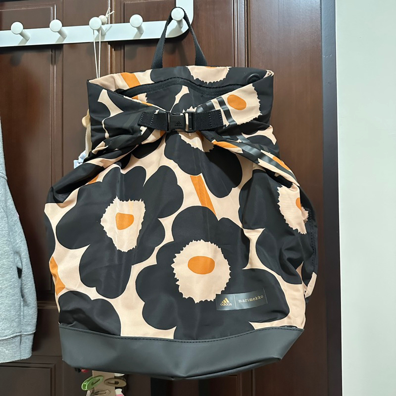 ［二手］Adidas Marimekko 罌粟花 聯名款 小花包 背包 後背包 媽媽包