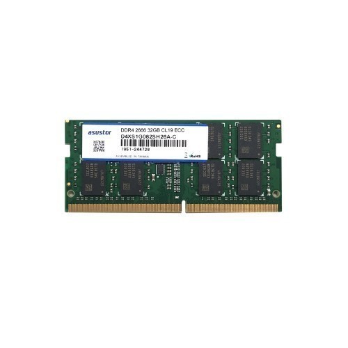 ASUSTOR華芸 32GB ECC DDR4 SODIMM 記憶體模組 AS-32GECD4