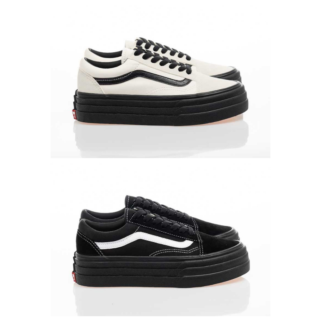 【歐麥OMAI】VANS OLD SKOOL 3SOLE 厚底 增高 黑武士