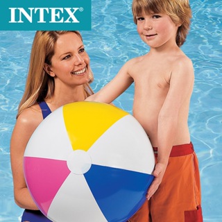 INTEX 原廠 59030基本款彩色沙灘球 玩水游泳戲水 水上活動 戶外遊玩 大人小孩都可以用(免費檢修 瑕疵換新品)