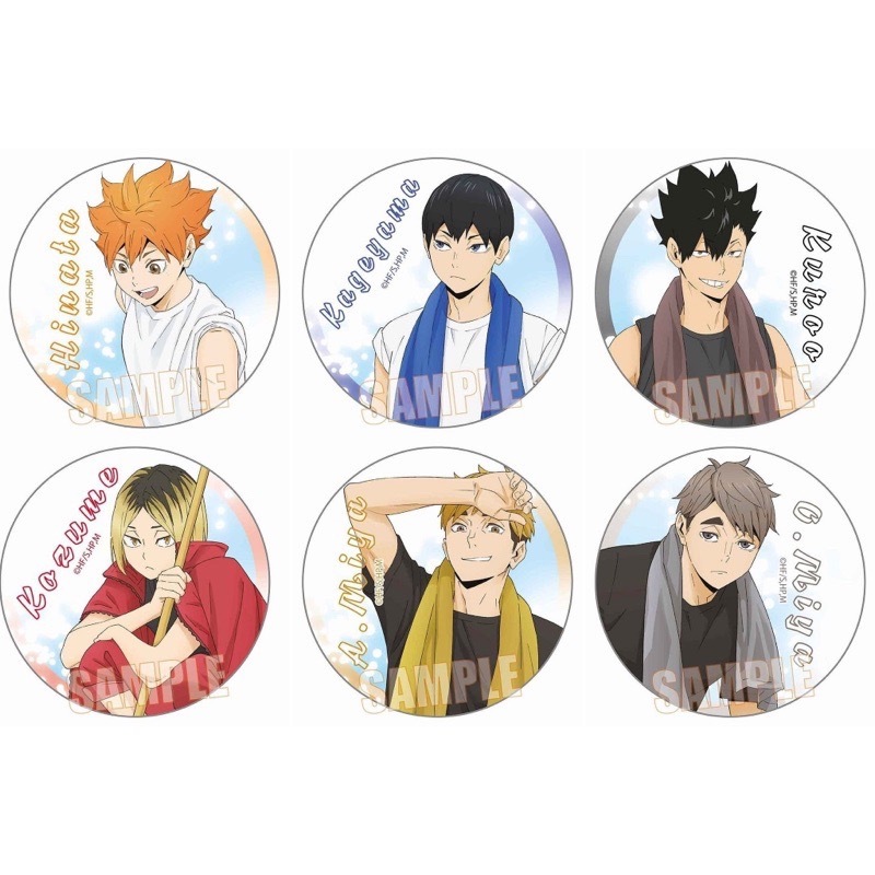 〖三喵谷倉〗【日本正版】少量現貨‼️ 排球少年 打掃泳池徽章 黑尾 宮侑 宮治 小黑 黑尾鐵朗 宮雙子 日版徽章