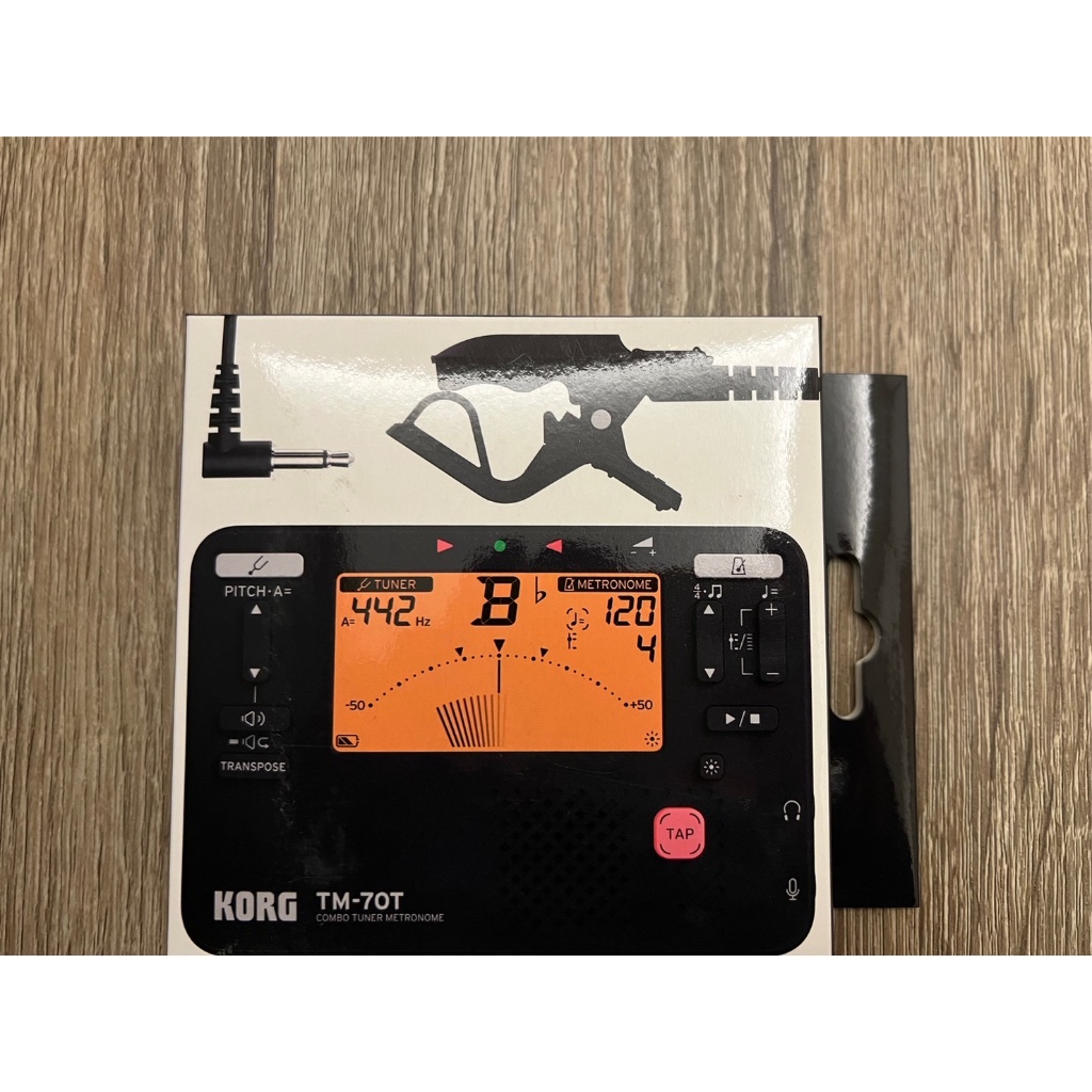 【筌曜樂器】KORG TM-70C 調音器 節拍器 調音夾 套裝組 TM70C TM-70C搭配 CM400