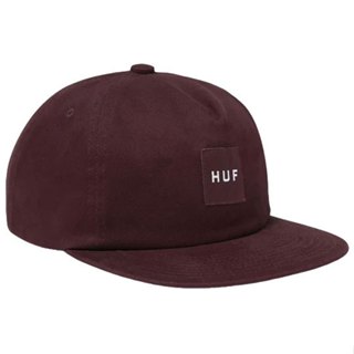 【HUF】241E10114F SET BOX SNAPBACK 棒球帽 / 六分割帽 (酒紅色) 化學原宿