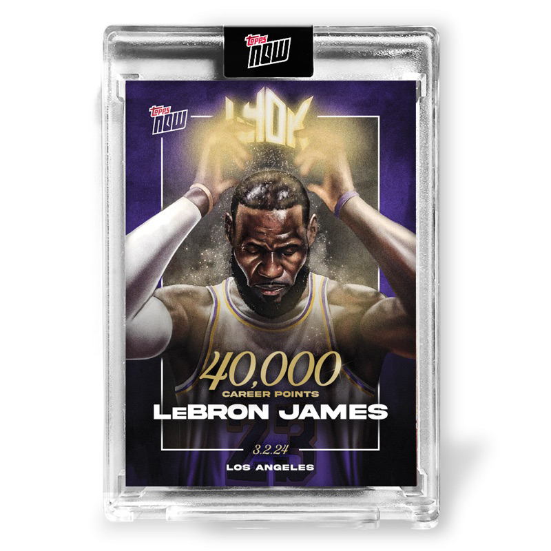 LeBron James - 2023-24 TOPPS NOW® Basketball Card LJ-40K