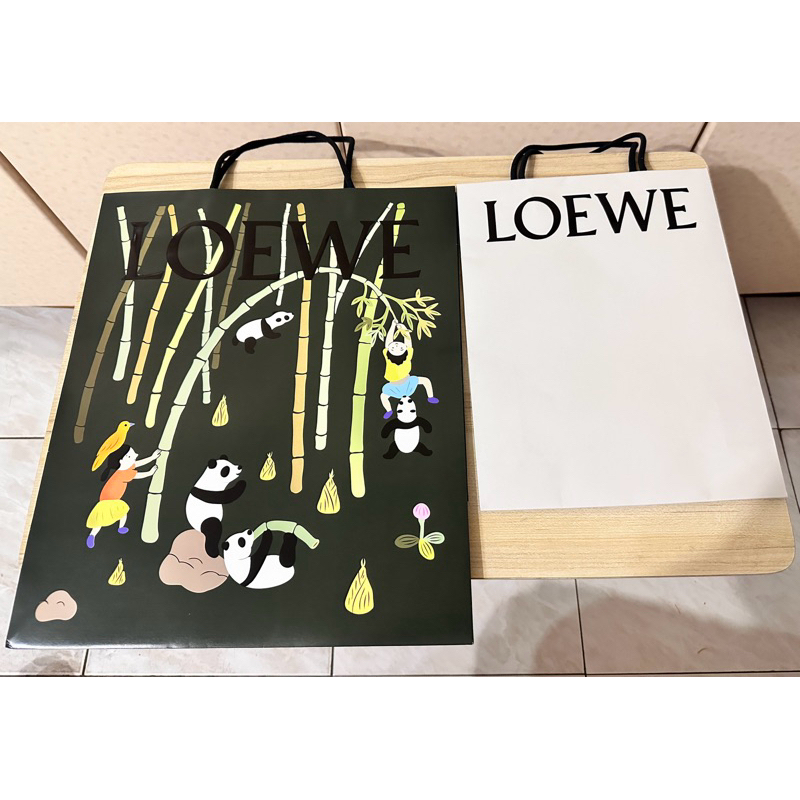 LOEWE特殊款熊貓紙袋、簡約款紙袋
