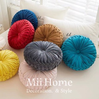 【Mii厝邊】臺灣現貨 北歐天鵝絨花敦坐墊 天鵝絨坐墊 純色絲絨抱枕 椅墊 布藝加厚坐墊靠墊椅墊輕奢榻榻米坐墊腰靠