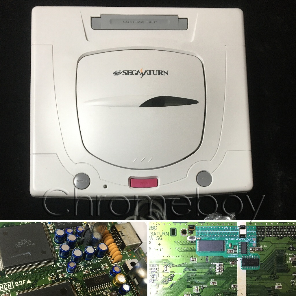 世嘉 土星 Sega Saturn 白色 主機 主板電容全部換新 記憶體擴充Mod 全新直讀芯片改機 SS 4