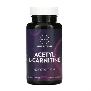 聊聊360元/瓶 💥MRM左旋乙醯肉鹼 卡尼丁 L-Carnitine 500mg 60粒膠囊 肉鹼