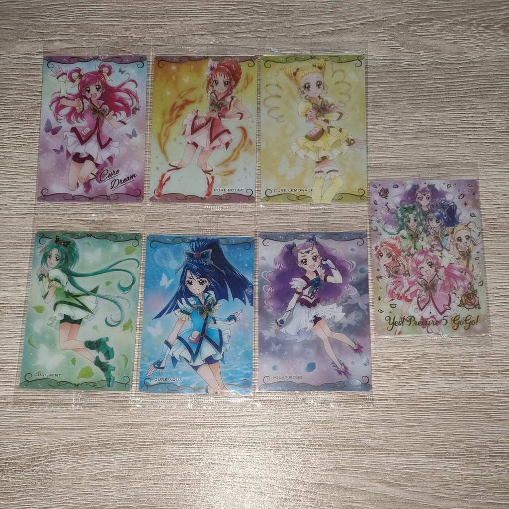 光之美少女 光之美少女5 光之美少女5 go go 威化餅 餅卡 整套