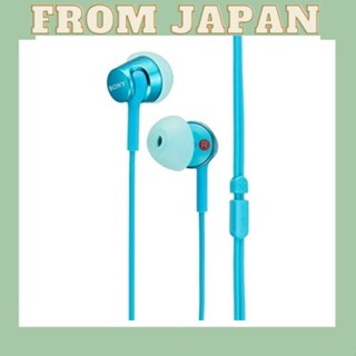 [直接日本] 索尼 （SONY） 有線耳機 MDR-EX155 ： 運河型淺藍色 MDR-EX155 L