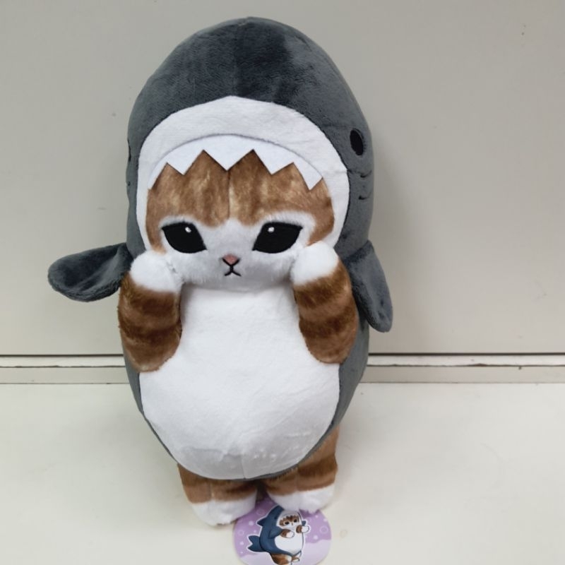 全新 日版 Mofusand貓 鯊魚變裝系列 站姿 絨毛娃娃 30公分