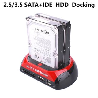 2.5" 3.5" Sata/Ide Hdd Case 2-Dock Dual Batter
