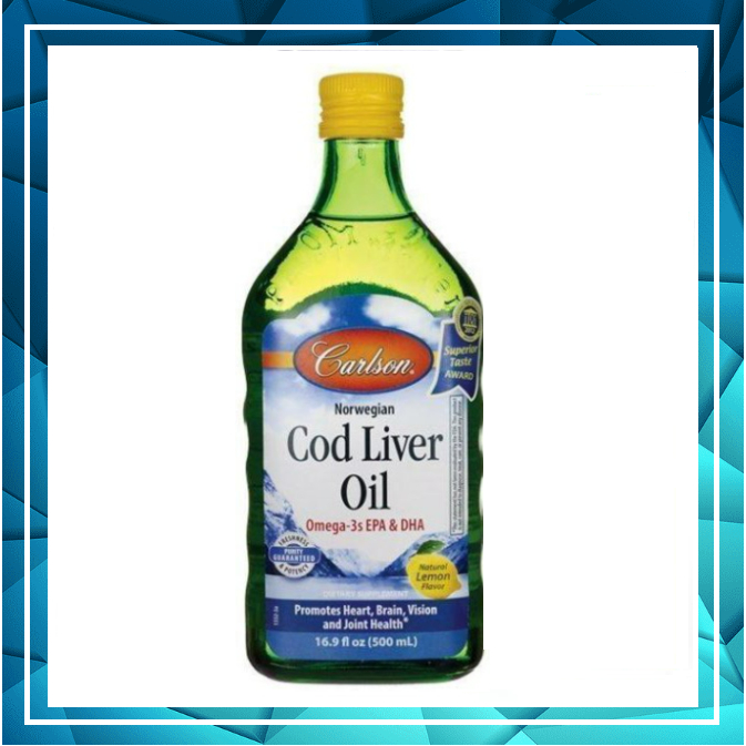 🌎 Carlson Cod Liver Oil Lemon 挪威魚肝油 鱈魚肝油 檸檬味 500ml 含A、D3、E