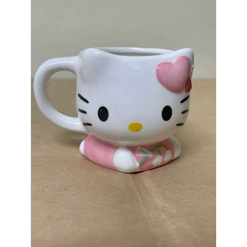 日本💕北海道小樽💕銀之鐘Hello Kitty咖啡杯 陶瓷杯