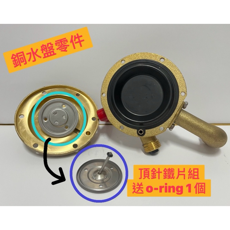 🧰台灣製造🧾附發票🚿通用型 銅水盤零件🚿頂針鐵片組-送o ring1個🚿瓦斯熱水器 零件