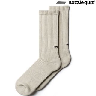 NOZZLE QUIZ 後研 BC-ESSX01WN ESSENTIAL CREW 小腿襪 中筒襪 (米色) 化學原宿