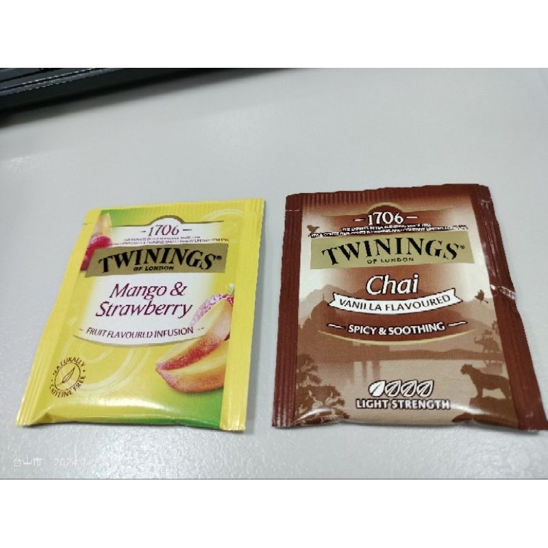 Twinings茶包 單買$8 一包 唐寧茶 芒果草莓口味茶包 chai印度茶 英國茶包