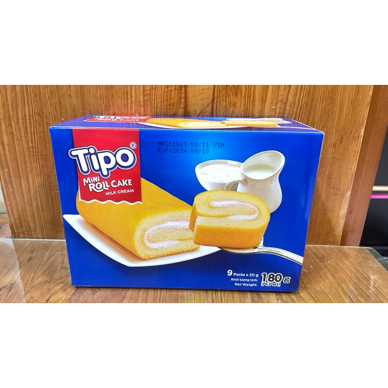 TIPO 瑞士捲牛奶 （大盒180g）