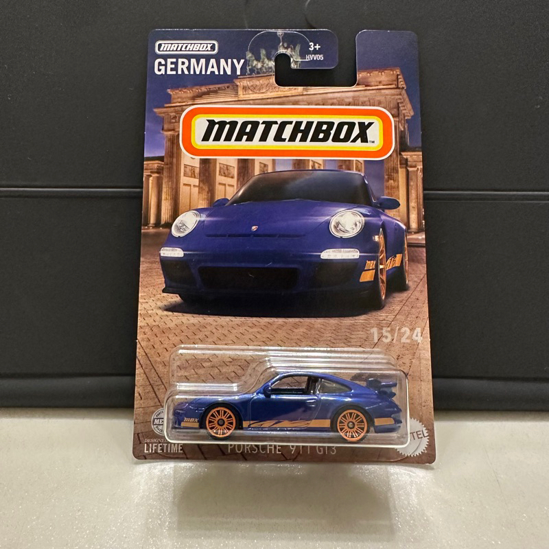 火柴盒 Matchbox Porsche 911 GT3 保時捷 藍色