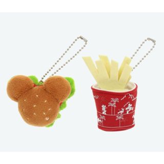 東京迪士尼樂園 Tokyo Disney Resort 米奇漢堡 薯條 迷你樂園食物 布質 別針