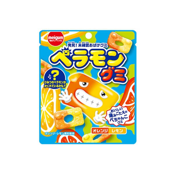 +爆買日本+ (特價) meij 明治 造型雙味水果軟糖 18g 軟糖 meigum 水果軟糖 檸檬 橘子 日本必買