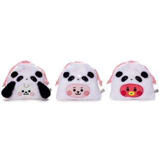 💟新品 現貨在台💟 BT21日本全新 動物園人氣角色 熊貓寶寶吉祥物 cooky tata chimmy 束口袋