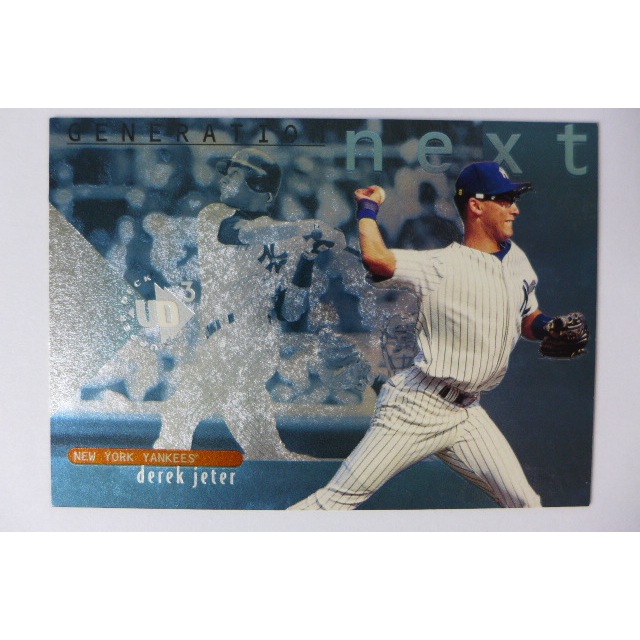 ~Derek Jeter/名人堂/德瑞克·基特~1997年UD UD3.金屬設計.MLB棒球特殊卡