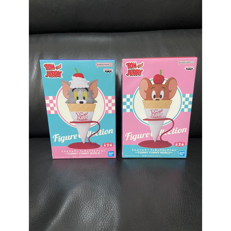 小美M.H-全新湯姆貓與傑利鼠甜筒冰淇淋公仔兩個一組