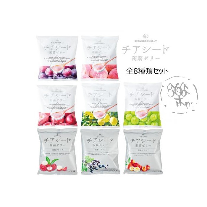 日本 CHIA SEED JELLY 奇亞籽果凍 蒟蒻 休閒零食